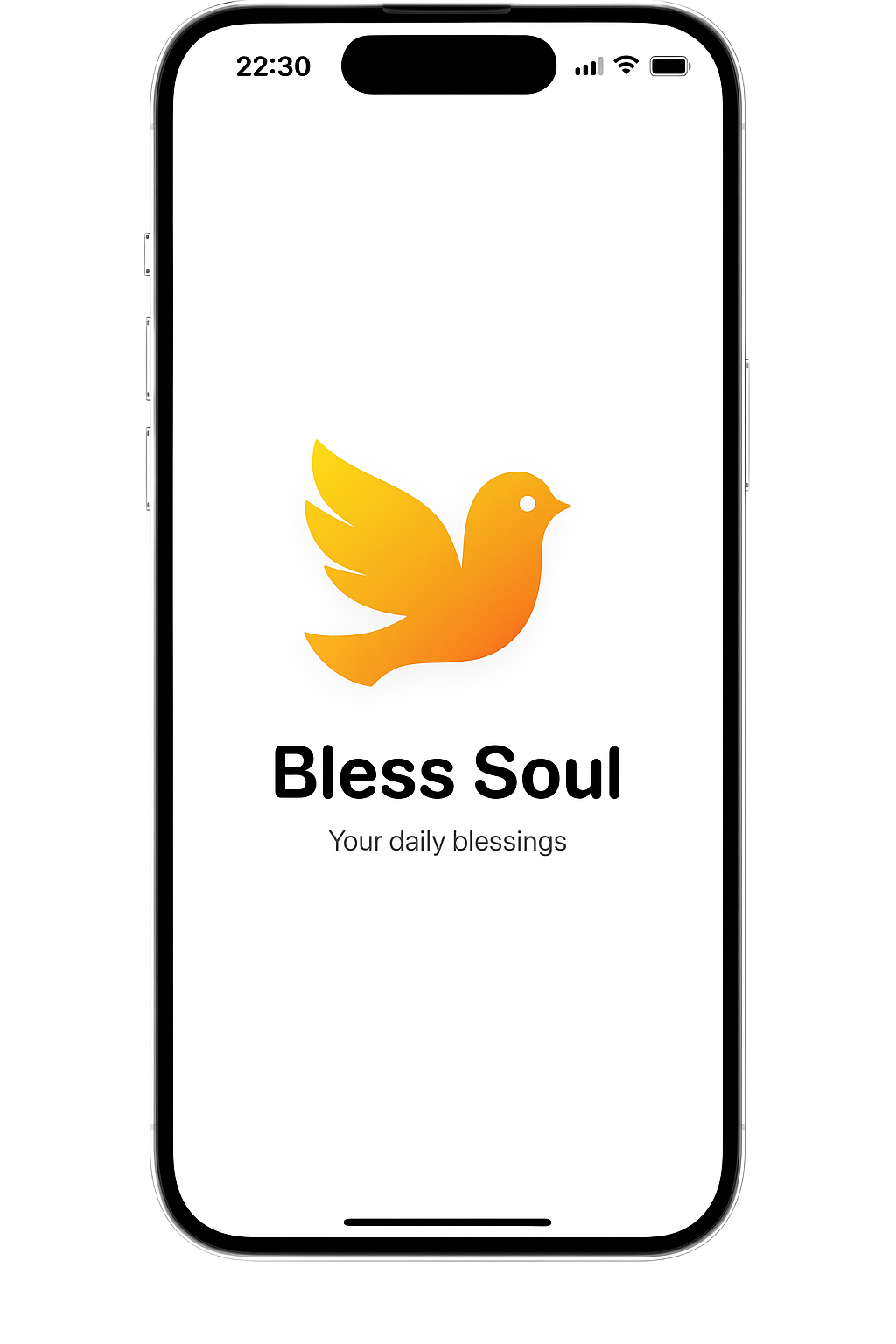 BlessSoul App on iPhone